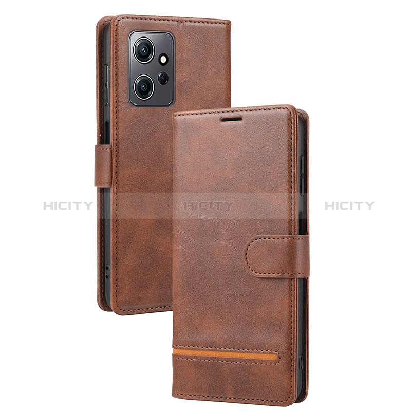 Coque Portefeuille Livre Cuir Etui Clapet SY3 pour Xiaomi Redmi Note 12 4G Marron Plus