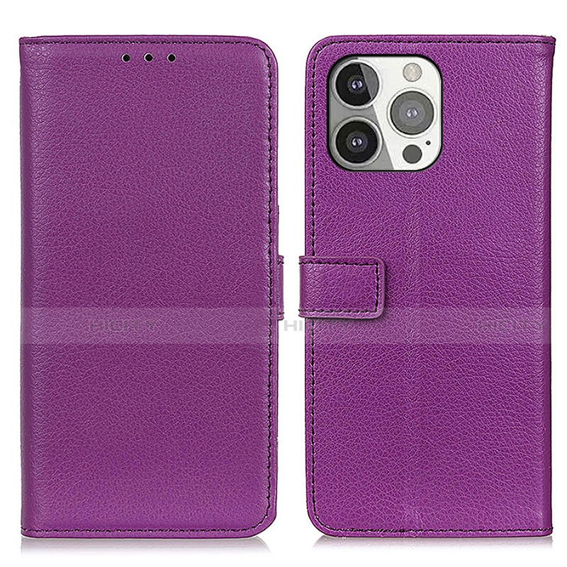 Coque Portefeuille Livre Cuir Etui Clapet T01 pour Apple iPhone 13 Pro Max Violet Plus