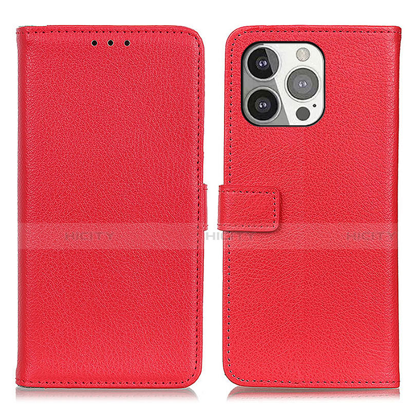 Coque Portefeuille Livre Cuir Etui Clapet T01 pour Apple iPhone 13 Pro Rouge Plus