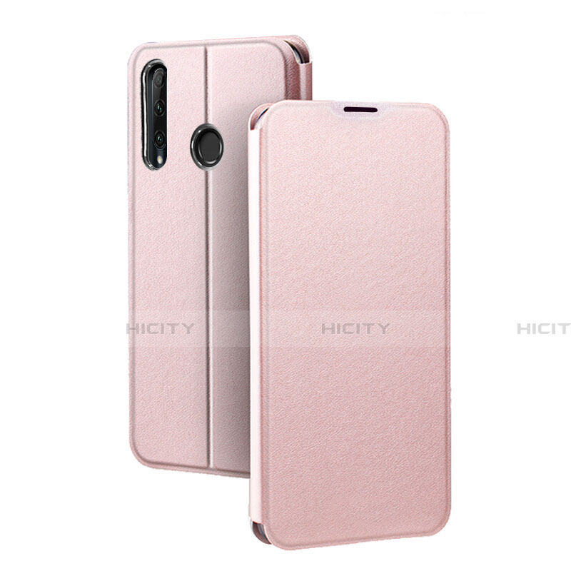 Coque Portefeuille Livre Cuir Etui Clapet T01 pour Huawei Honor 20E Or Rose Plus