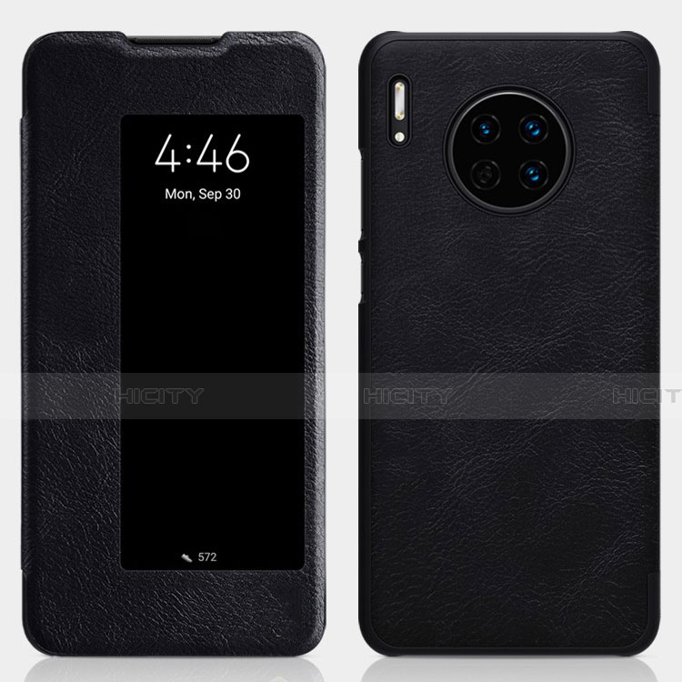 Coque Portefeuille Livre Cuir Etui Clapet T01 pour Huawei Mate 30 5G Noir Plus