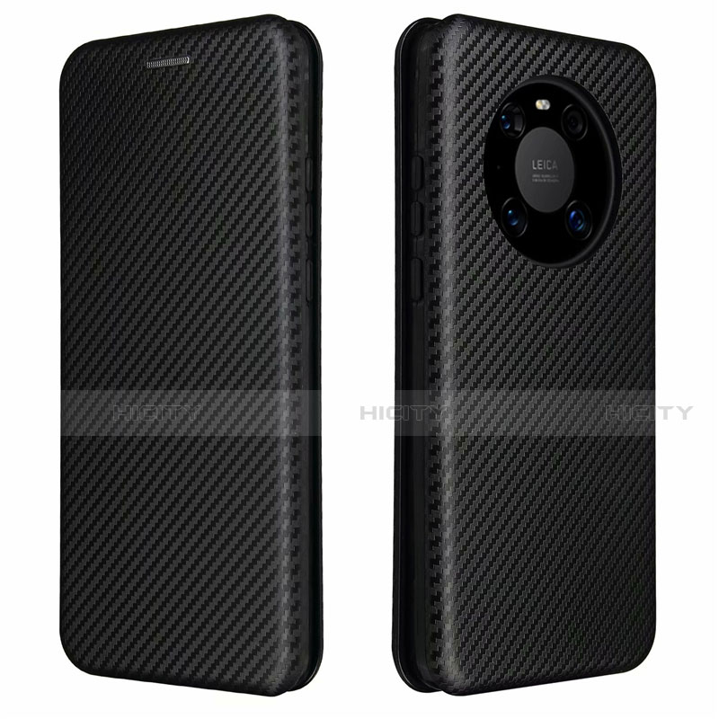 Coque Portefeuille Livre Cuir Etui Clapet T01 pour Huawei Mate 40 Noir Plus