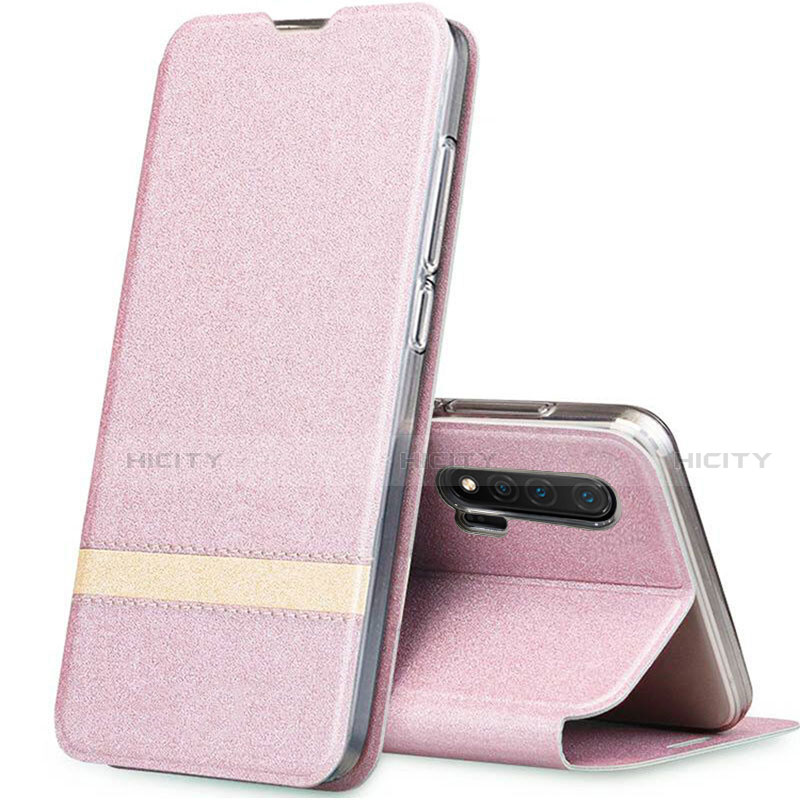 Coque Portefeuille Livre Cuir Etui Clapet T01 pour Huawei Nova 6 5G Or Rose Plus