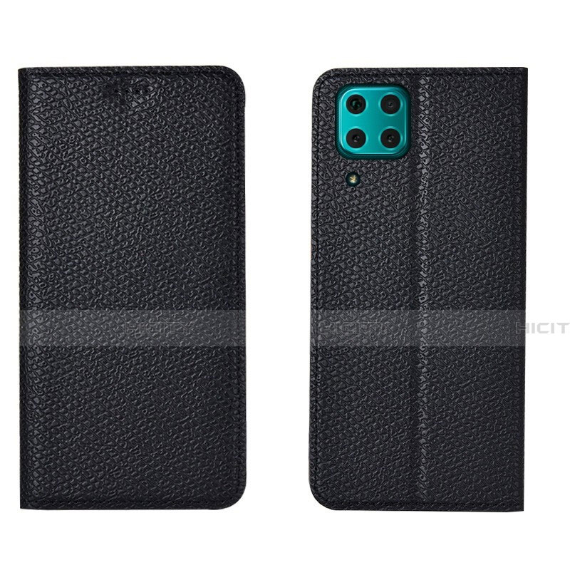 Coque Portefeuille Livre Cuir Etui Clapet T01 pour Huawei Nova 7i Noir Plus