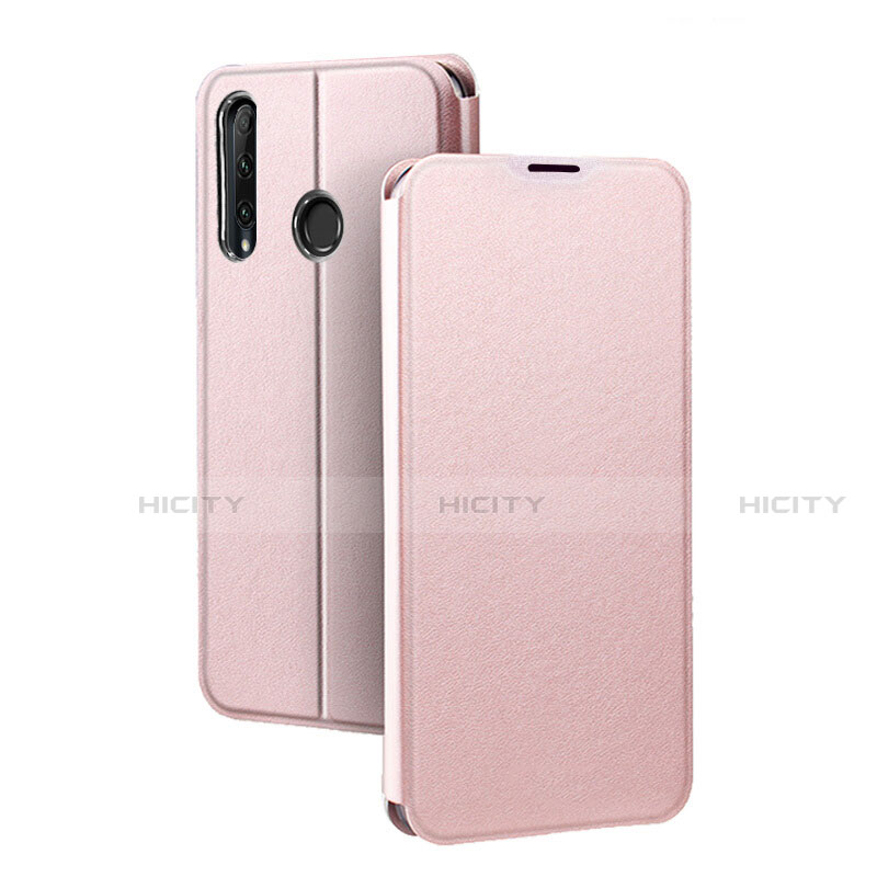 Coque Portefeuille Livre Cuir Etui Clapet T01 pour Huawei P Smart+ Plus (2019) Or Rose Plus