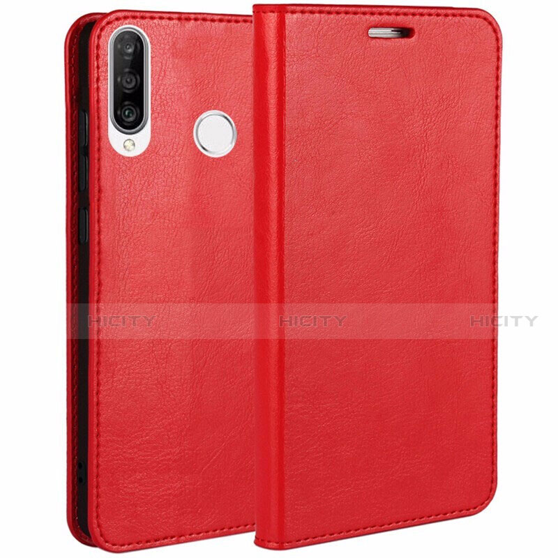 Coque Portefeuille Livre Cuir Etui Clapet T01 pour Huawei P30 Lite New Edition Rouge Plus