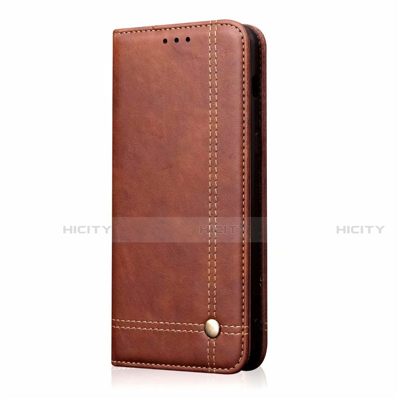 Coque Portefeuille Livre Cuir Etui Clapet T01 pour Oppo A52 Marron Plus