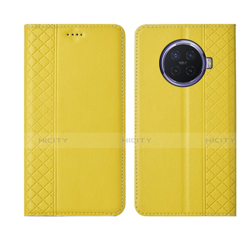 Coque Portefeuille Livre Cuir Etui Clapet T01 pour Oppo Ace2 Jaune Plus