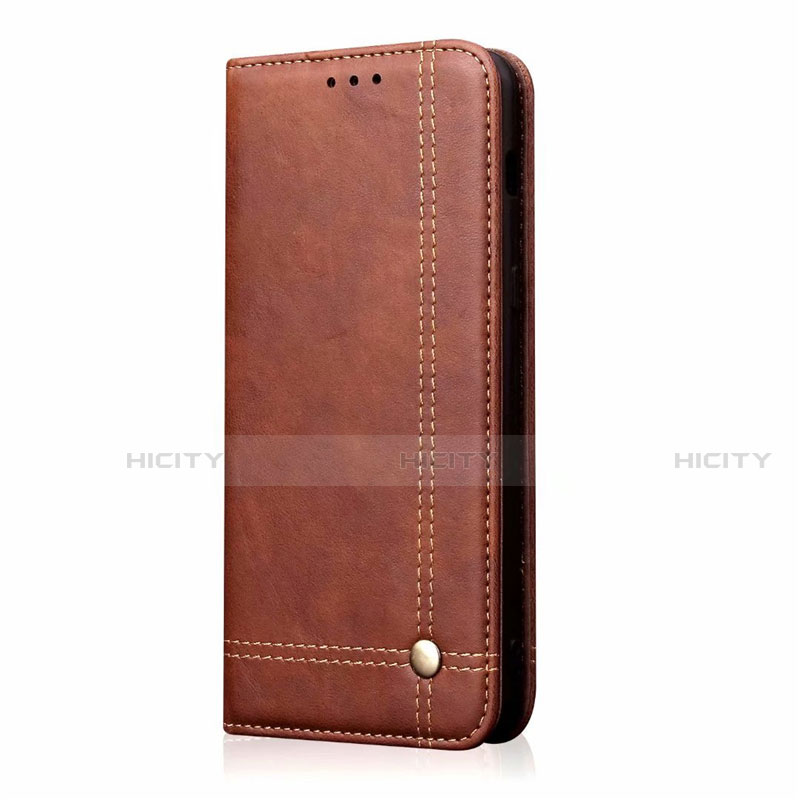 Coque Portefeuille Livre Cuir Etui Clapet T01 pour Oppo Find X2 Neo Marron Plus