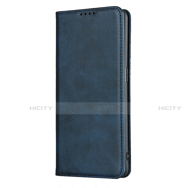 Coque Portefeuille Livre Cuir Etui Clapet T01 pour Oppo Find X2 Pro Bleu Plus