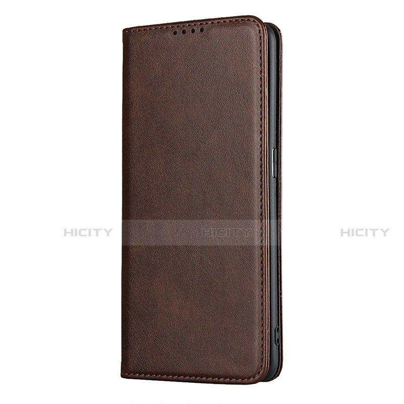 Coque Portefeuille Livre Cuir Etui Clapet T01 pour Oppo Find X2 Pro Marron Plus