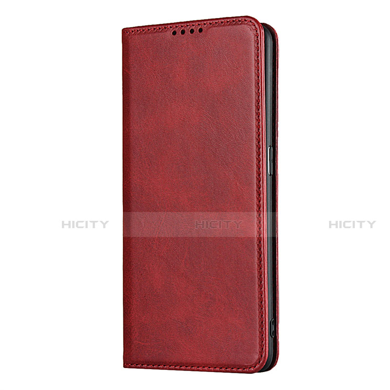 Coque Portefeuille Livre Cuir Etui Clapet T01 pour Oppo Find X2 Pro Rouge Plus