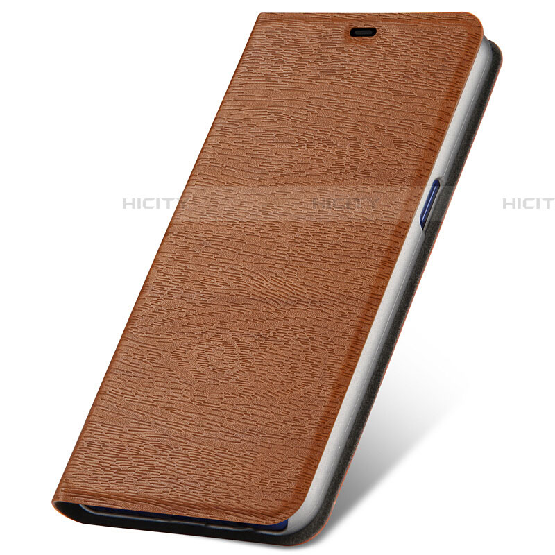 Coque Portefeuille Livre Cuir Etui Clapet T01 pour Oppo R17 Neo Marron Plus