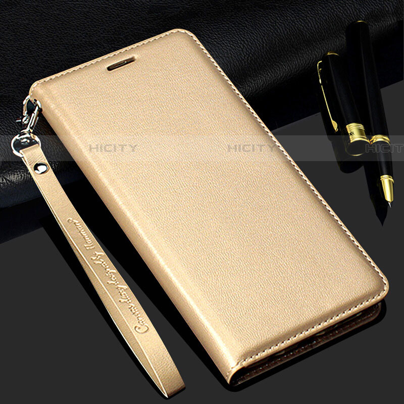 Coque Portefeuille Livre Cuir Etui Clapet T01 pour Samsung Galaxy S20 Plus 5G Or Plus