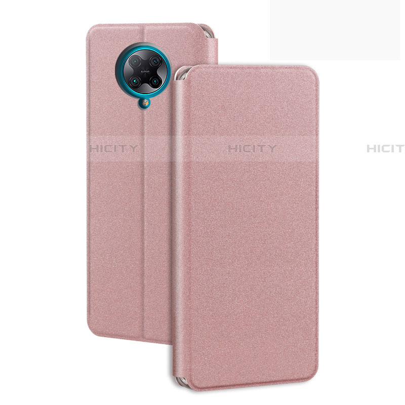 Coque Portefeuille Livre Cuir Etui Clapet T01 pour Xiaomi Redmi K30 Pro 5G Or Rose Plus