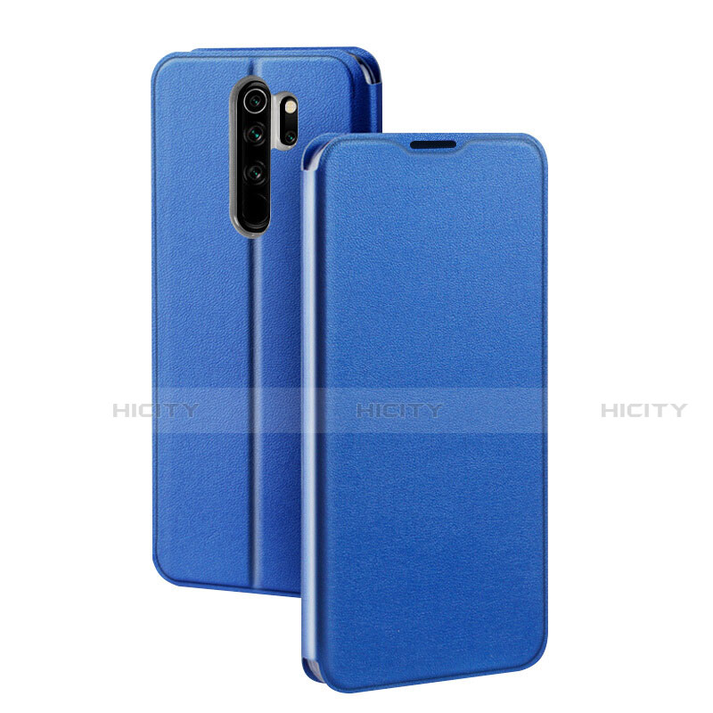 Coque Portefeuille Livre Cuir Etui Clapet T01 pour Xiaomi Redmi Note 8 Pro Bleu Plus