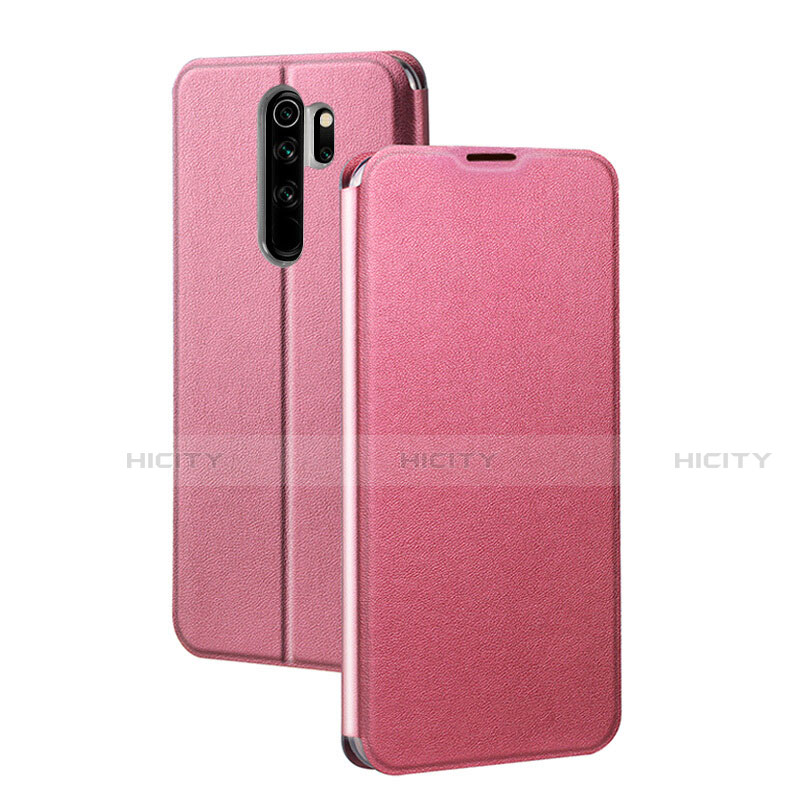 Coque Portefeuille Livre Cuir Etui Clapet T01 pour Xiaomi Redmi Note 8 Pro Rose Plus