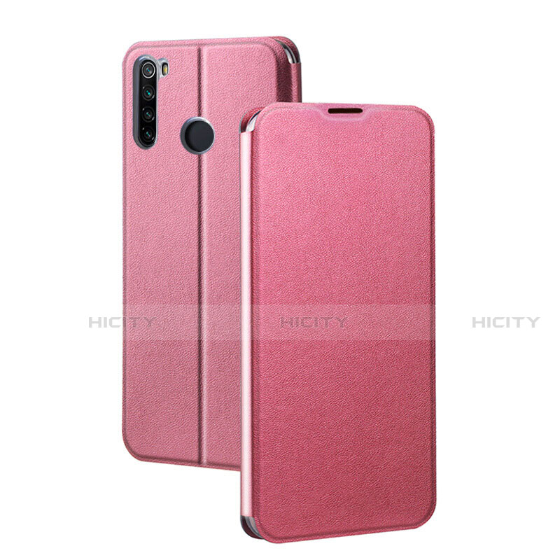 Coque Portefeuille Livre Cuir Etui Clapet T01 pour Xiaomi Redmi Note 8T Rose Plus