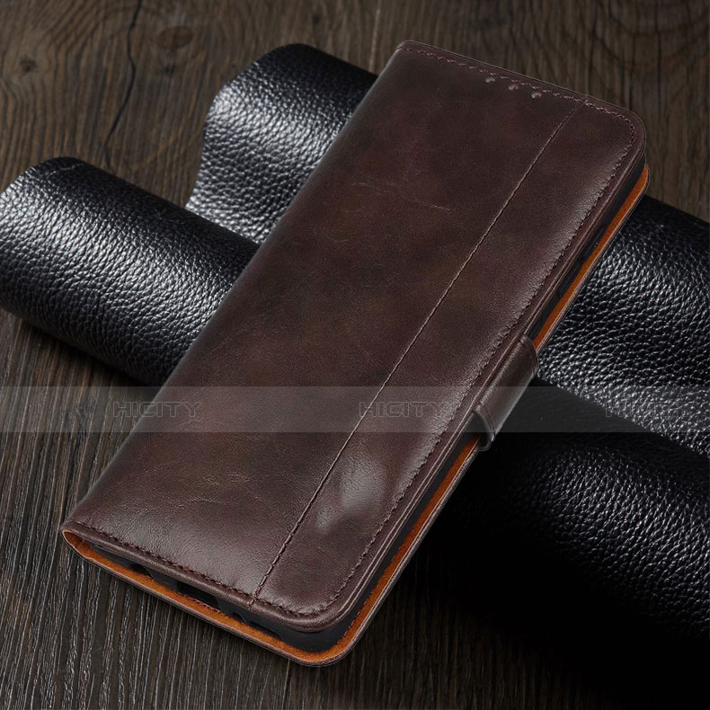 Coque Portefeuille Livre Cuir Etui Clapet T01 pour Xiaomi Redmi Note 9 Pro Marron Plus