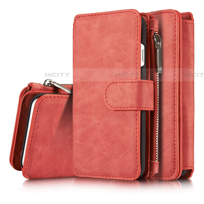 Coque Portefeuille Livre Cuir Etui Clapet T02 pour Apple iPhone 8 Rouge Plus