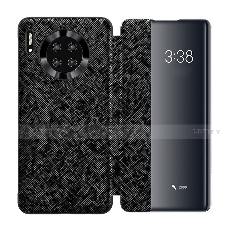 Coque Portefeuille Livre Cuir Etui Clapet T02 pour Huawei Mate 30 5G Noir Plus