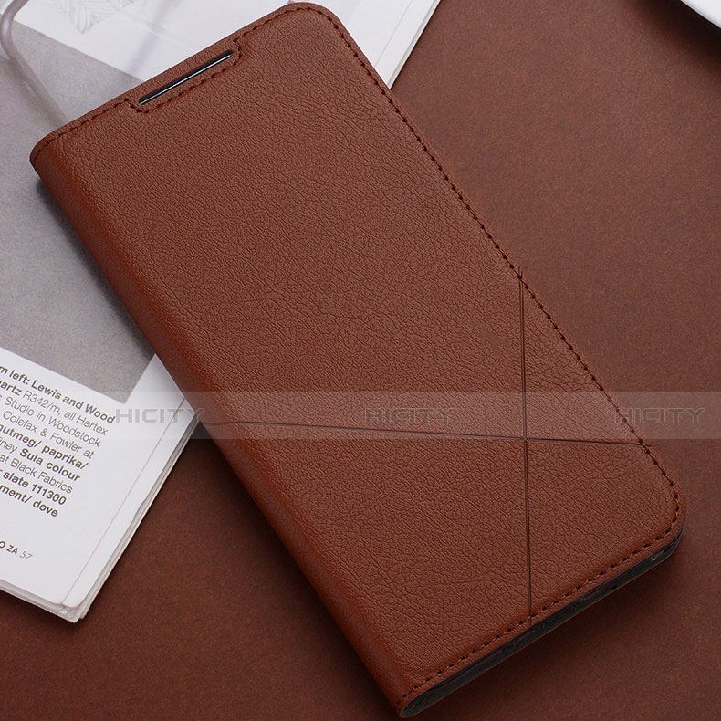 Coque Portefeuille Livre Cuir Etui Clapet T02 pour Huawei Nova 5 Marron Plus