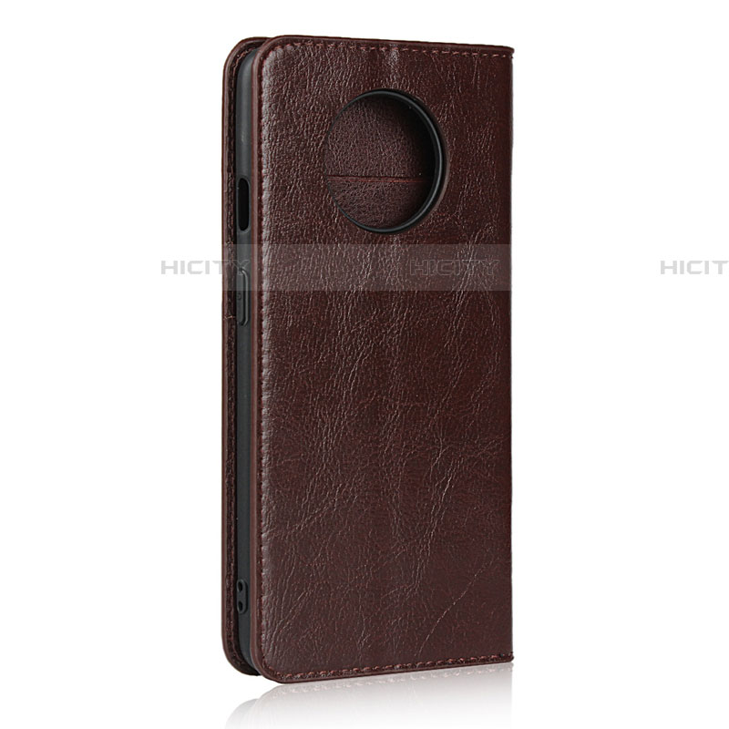 Coque Portefeuille Livre Cuir Etui Clapet T02 pour OnePlus 7T Marron Plus