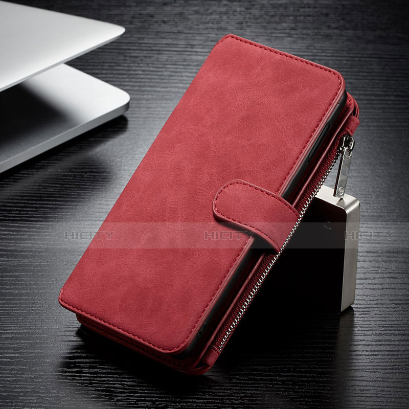 Coque Portefeuille Livre Cuir Etui Clapet T02 pour Samsung Galaxy S10e Rouge Plus