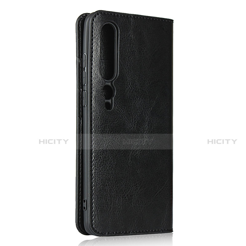 Coque Portefeuille Livre Cuir Etui Clapet T02 pour Xiaomi Mi 10 Noir Plus