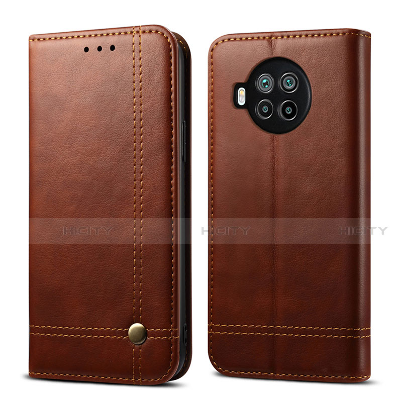 Coque Portefeuille Livre Cuir Etui Clapet T02 pour Xiaomi Mi 10i 5G Marron Plus