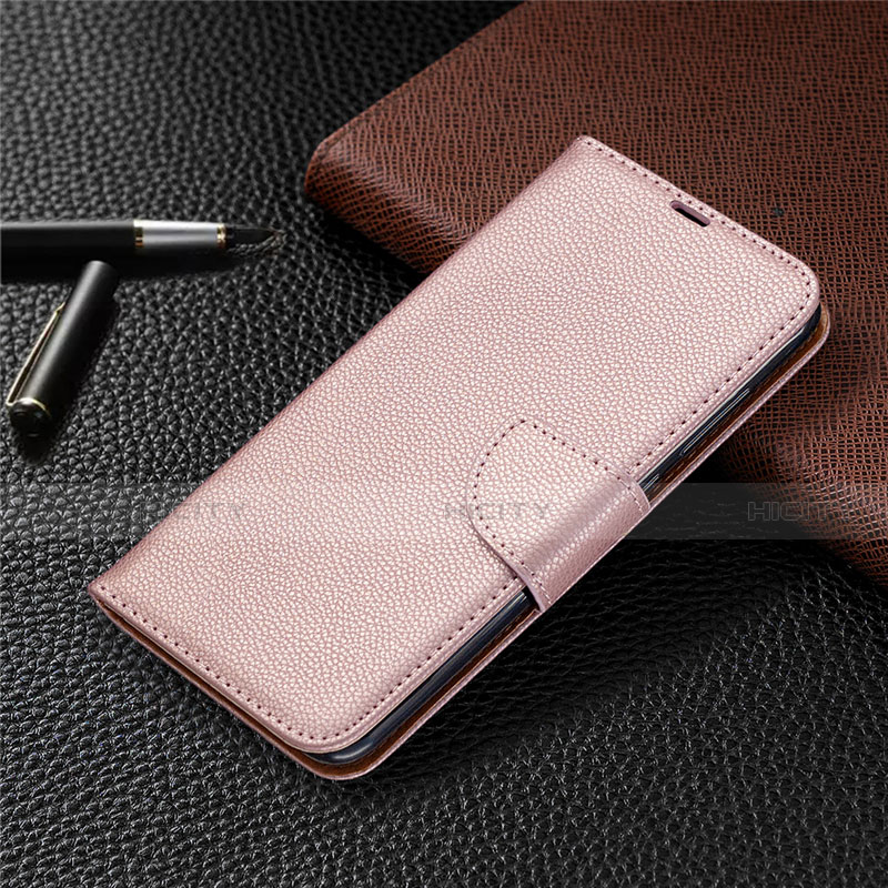 Coque Portefeuille Livre Cuir Etui Clapet T02 pour Xiaomi Redmi 10X 4G Or Rose Plus