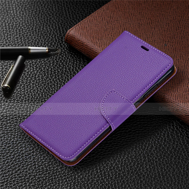 Coque Portefeuille Livre Cuir Etui Clapet T02 pour Xiaomi Redmi Note 9 Violet Plus