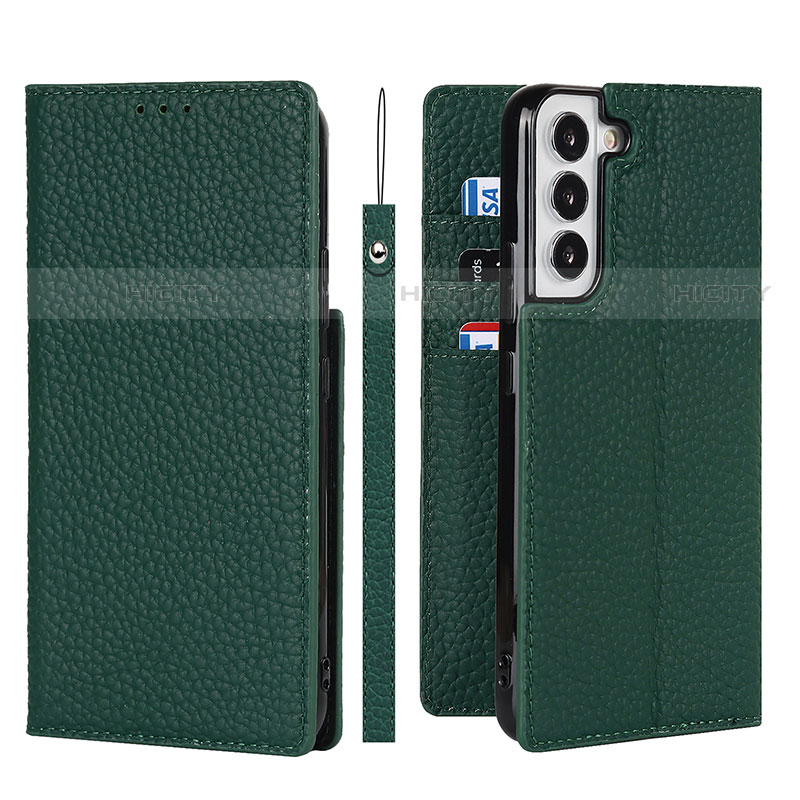 Coque Portefeuille Livre Cuir Etui Clapet T02D pour Samsung Galaxy S21 FE 5G Plus