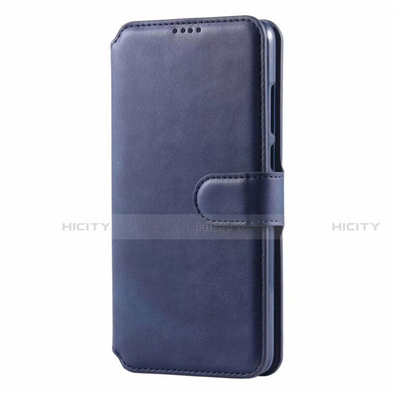 Coque Portefeuille Livre Cuir Etui Clapet T03 pour Huawei Nova 4e Bleu Plus