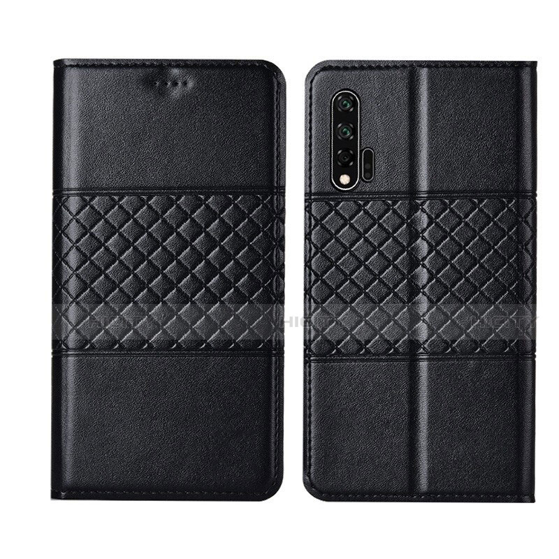 Coque Portefeuille Livre Cuir Etui Clapet T03 pour Huawei Nova 6 5G Noir Plus