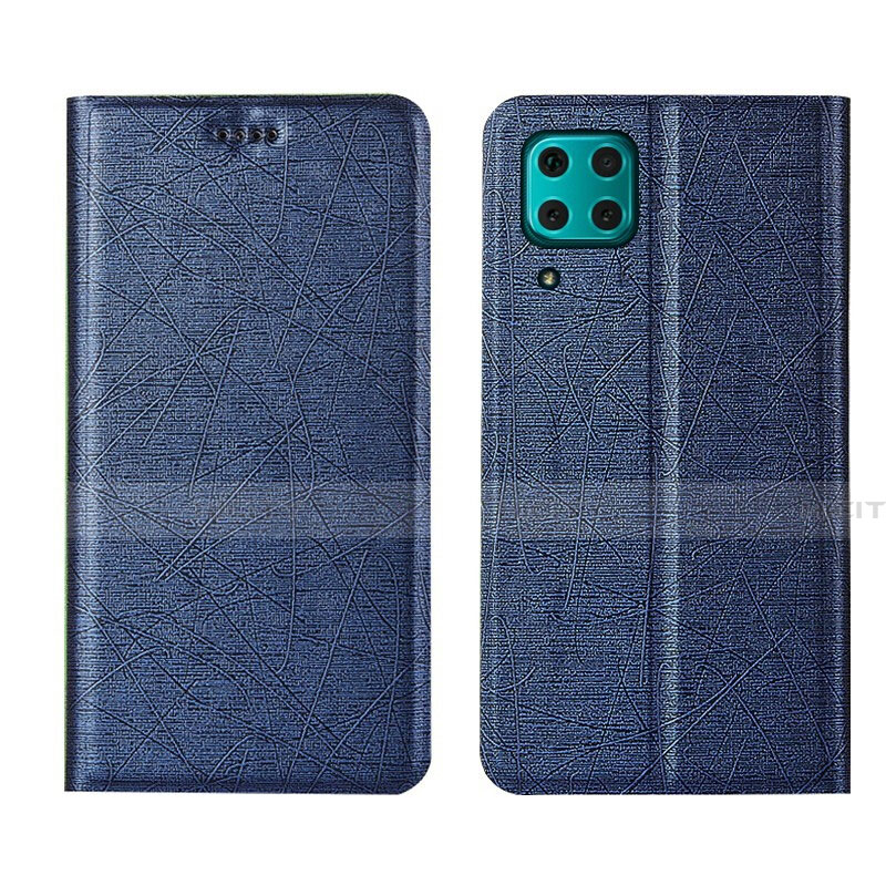 Coque Portefeuille Livre Cuir Etui Clapet T03 pour Huawei Nova 7i Bleu Plus