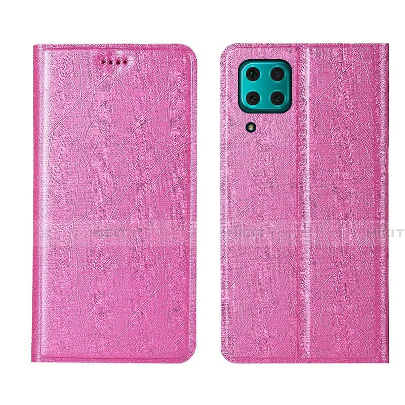 Coque Portefeuille Livre Cuir Etui Clapet T03 pour Huawei Nova 7i Rose Plus