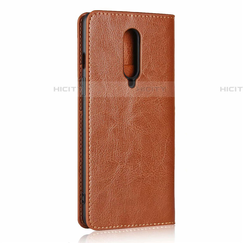 Coque Portefeuille Livre Cuir Etui Clapet T03 pour OnePlus 8 Orange Plus