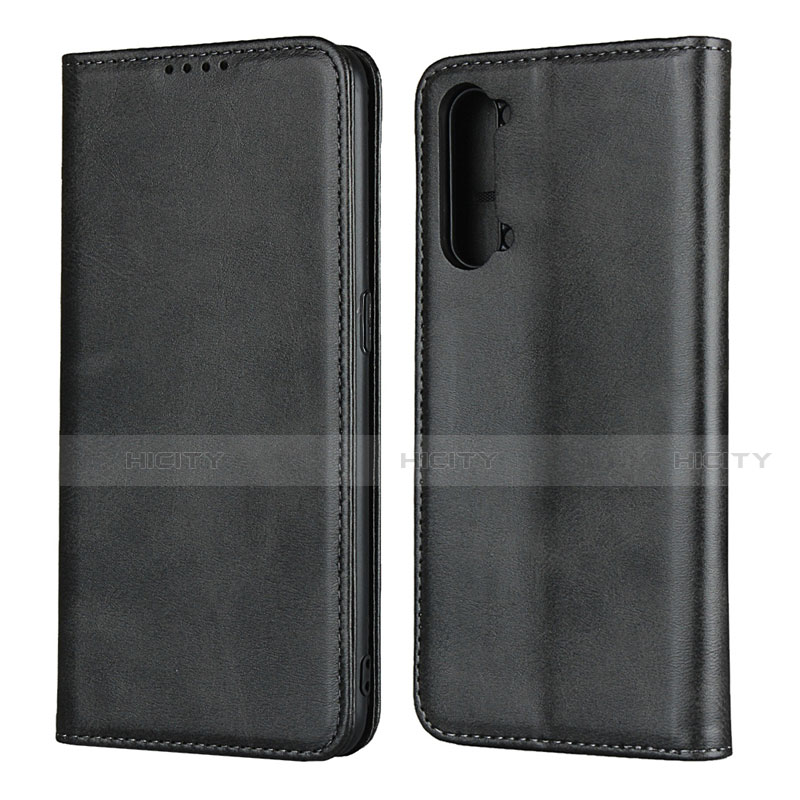 Coque Portefeuille Livre Cuir Etui Clapet T03 pour Oppo A91 Noir Plus