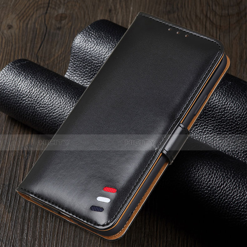 Coque Portefeuille Livre Cuir Etui Clapet T03 pour Oppo A92 Noir Plus