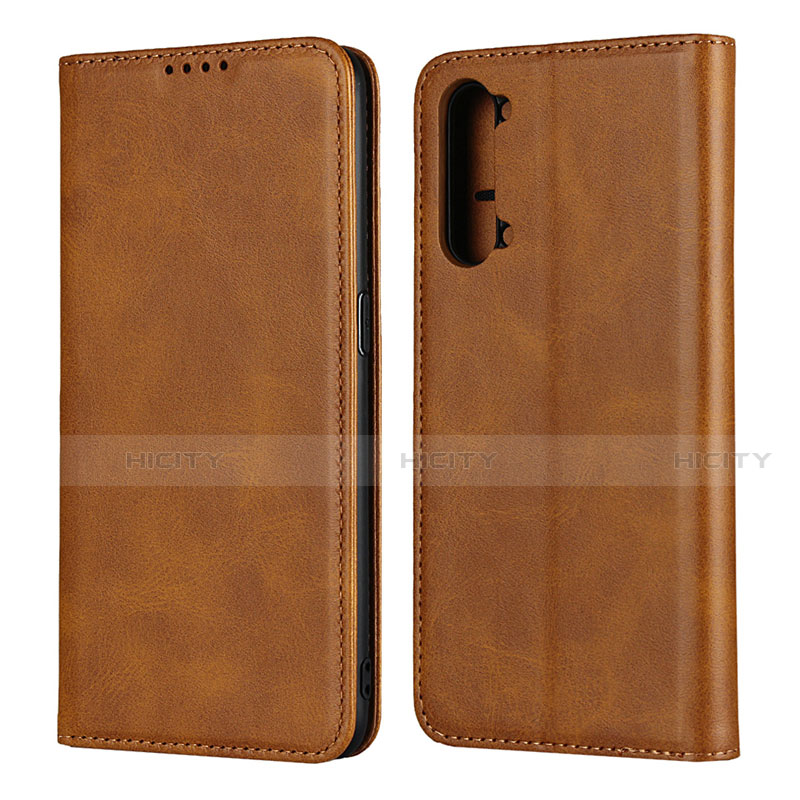 Coque Portefeuille Livre Cuir Etui Clapet T03 pour Oppo Find X2 Lite Orange Plus