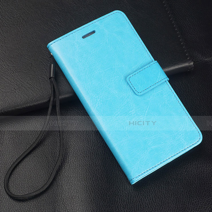 Coque Portefeuille Livre Cuir Etui Clapet T03 pour Oppo R17 Pro Cyan Plus