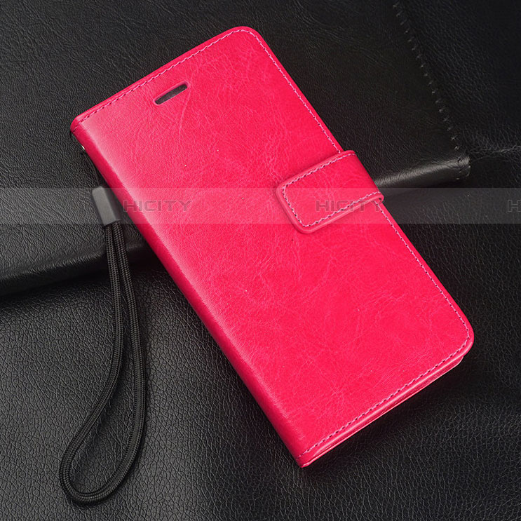 Coque Portefeuille Livre Cuir Etui Clapet T03 pour Oppo RX17 Pro Rose Rouge Plus