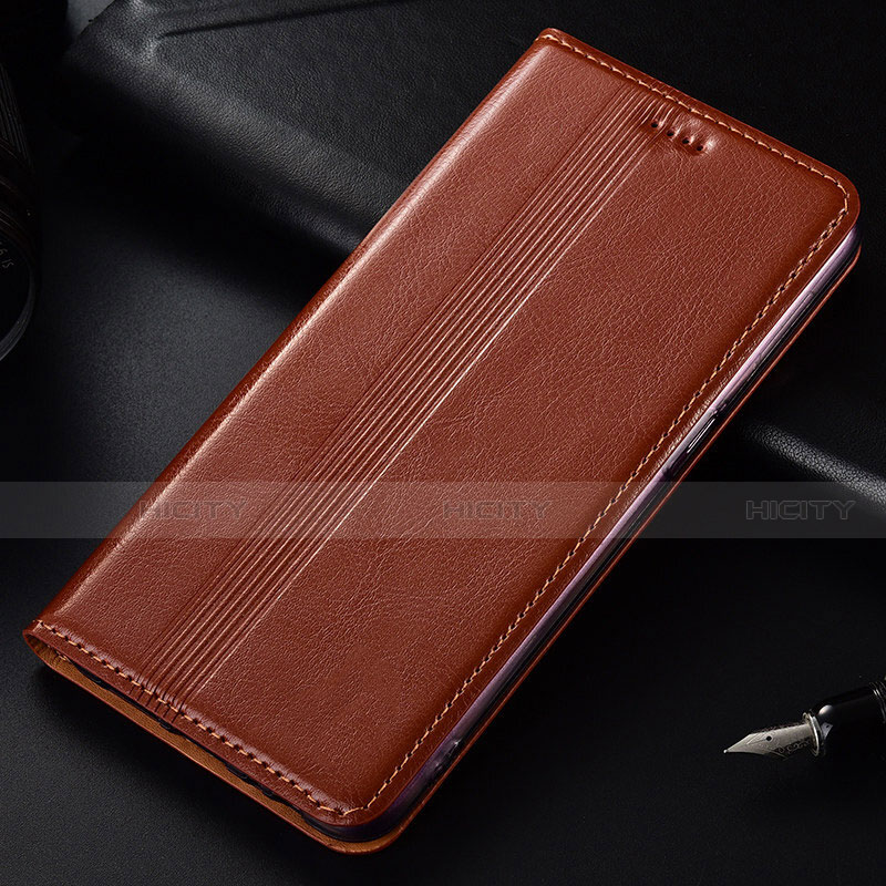 Coque Portefeuille Livre Cuir Etui Clapet T03 pour Samsung Galaxy Note 10 Plus Orange Plus