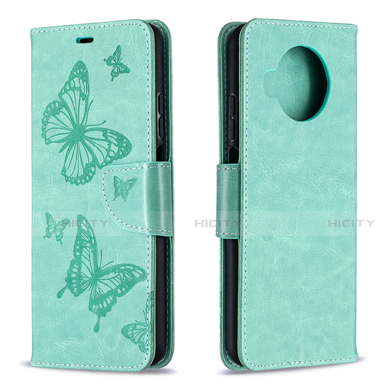 Coque Portefeuille Livre Cuir Etui Clapet T03 pour Xiaomi Mi 10i 5G Pastel Vert Plus