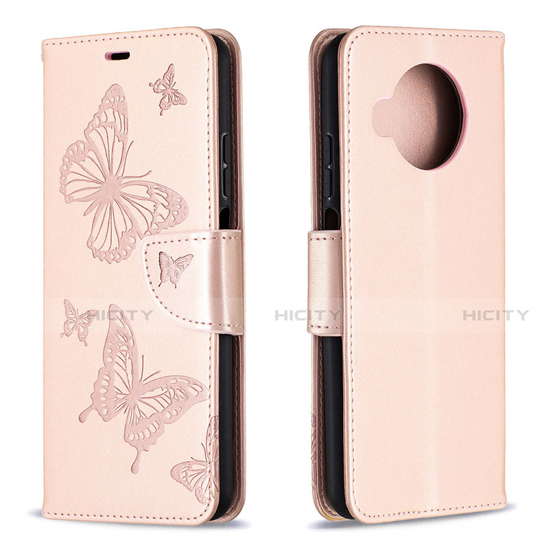 Coque Portefeuille Livre Cuir Etui Clapet T03 pour Xiaomi Mi 10i 5G Rose Plus