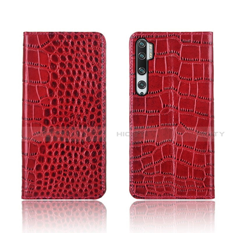 Coque Portefeuille Livre Cuir Etui Clapet T03 pour Xiaomi Mi Note 10 Rouge Plus