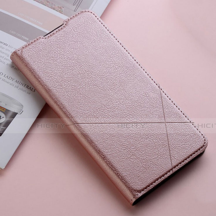 Coque Portefeuille Livre Cuir Etui Clapet T03 pour Xiaomi Redmi Note 8 (2021) Or Rose Plus