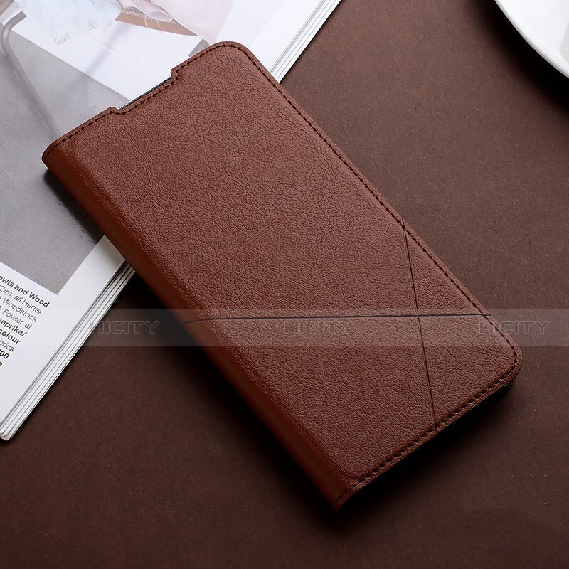 Coque Portefeuille Livre Cuir Etui Clapet T03 pour Xiaomi Redmi Note 8 Pro Marron Plus