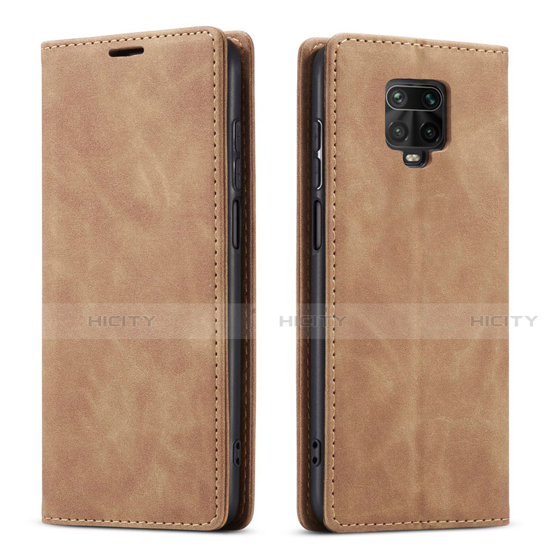 Coque Portefeuille Livre Cuir Etui Clapet T03 pour Xiaomi Redmi Note 9 Pro Max Orange Plus